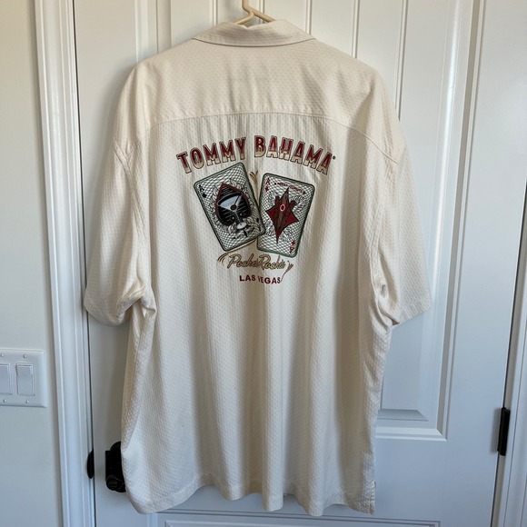 Tommy Bahama Las Vegas Pocket Rockets Embroidered Silk Blend Short Sleeve XXL - Picture 3 of 9